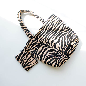Zeebra style quilted bag