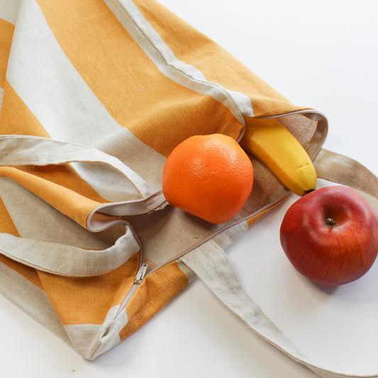 Orange Stripes Tote bag