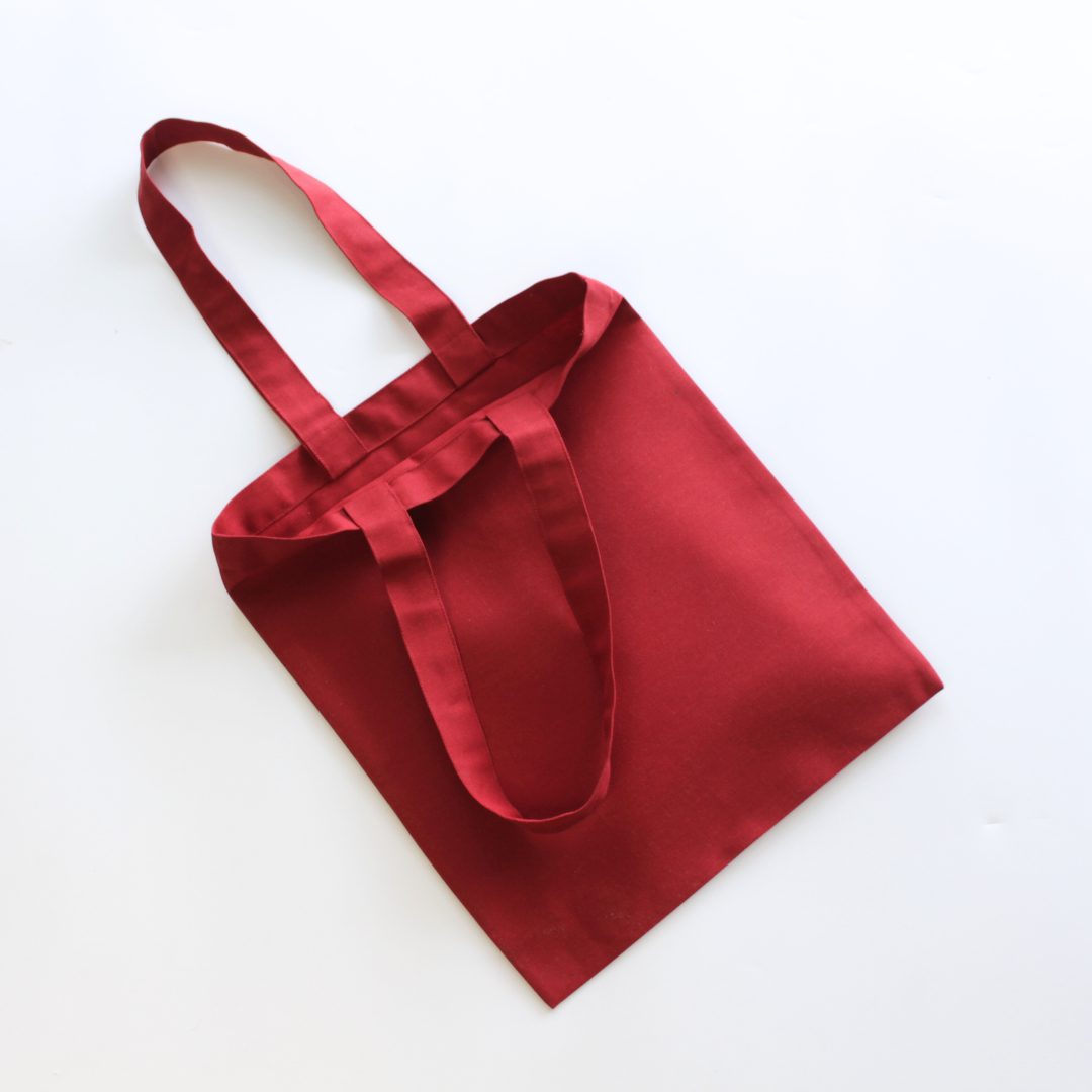 Red canvas bag sale