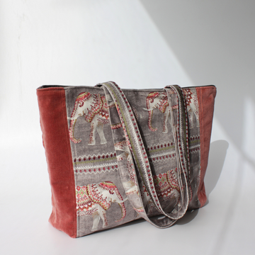 Elephant Red Box Bag