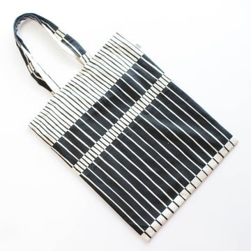 Black & White Stripe Tote