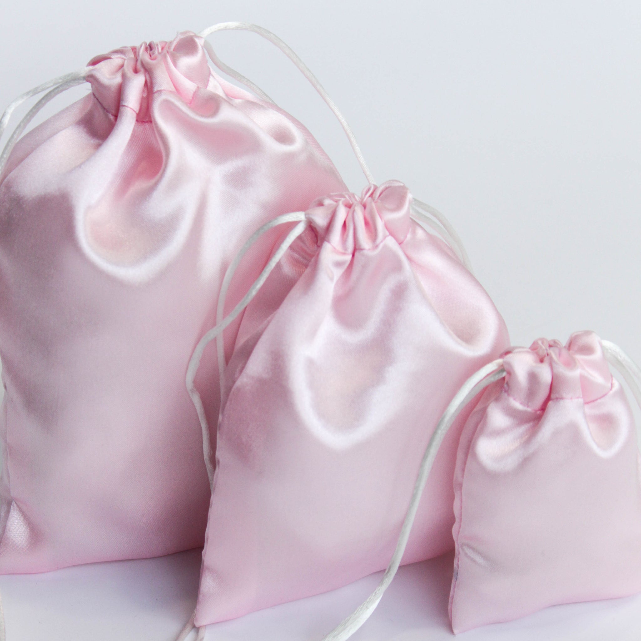 PINK SATIN POTLI (Pack of 10)